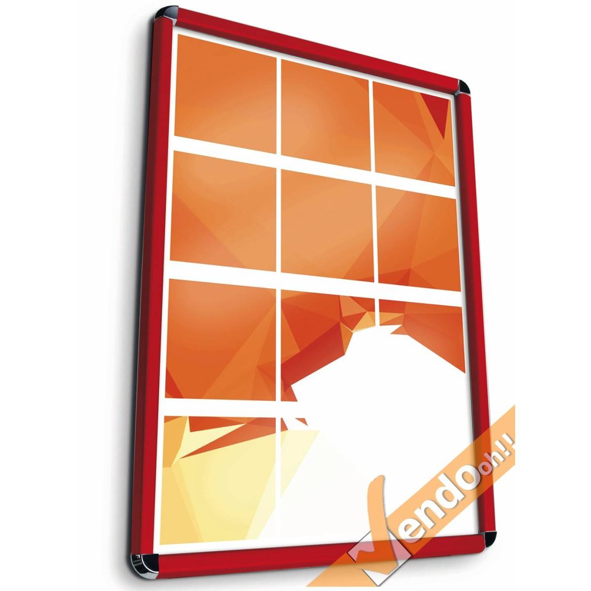 CORNICE ESPOSITIVA PUBBLICITARIA ROSSA 140x100 DA MURO UFFICIO NEGOZIO AGENZIA CORNICE ESPOSITIVA PUBBLICITARIA ROSSA 140x100 DA MURO UFFICIO NEGOZIO AGENZIA