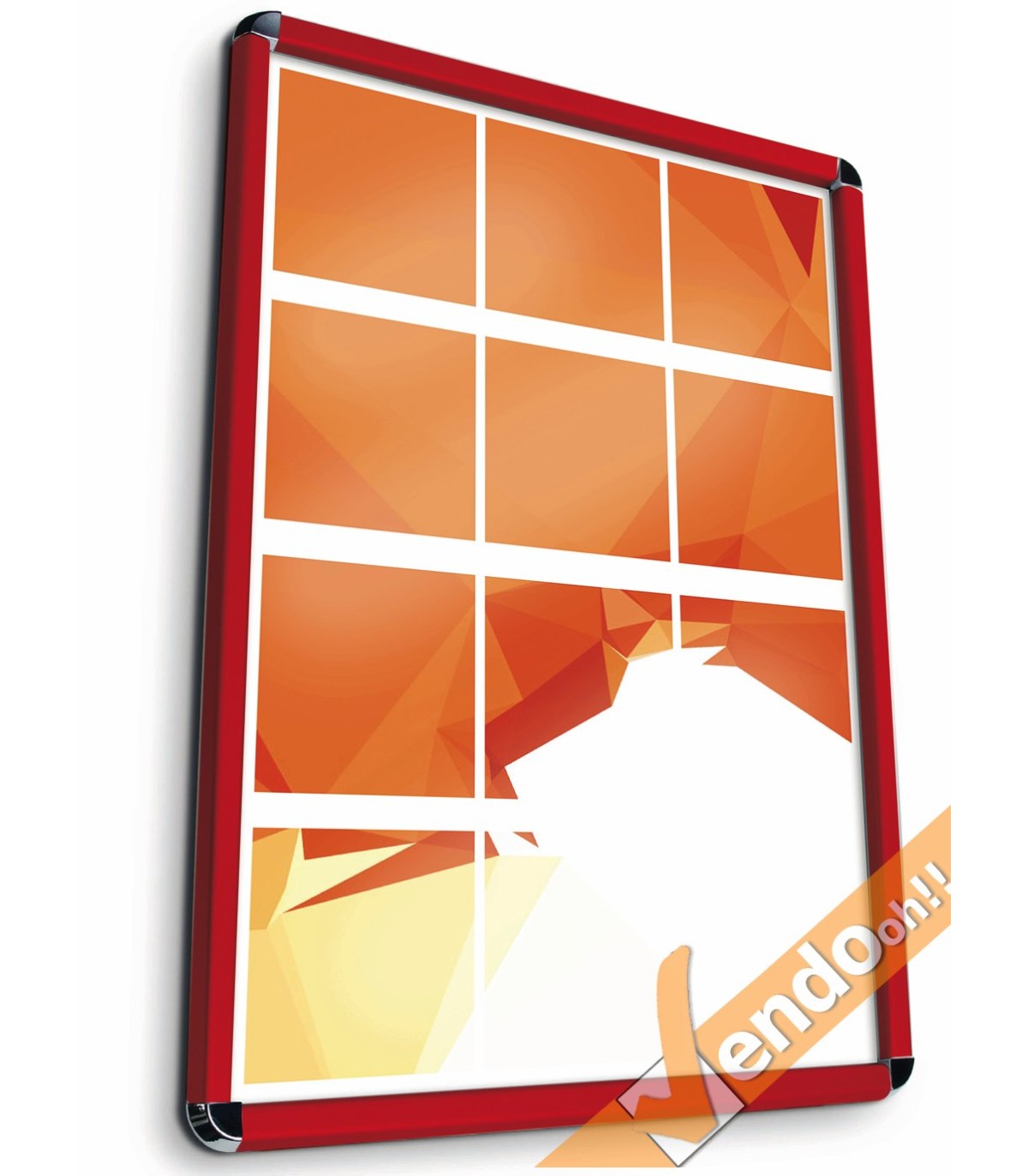 CORNICE ESPOSITIVA PUBBLICITARIA 140x100 DA MURO UFFICIO NEGOZIO AGENZIA CRPT07