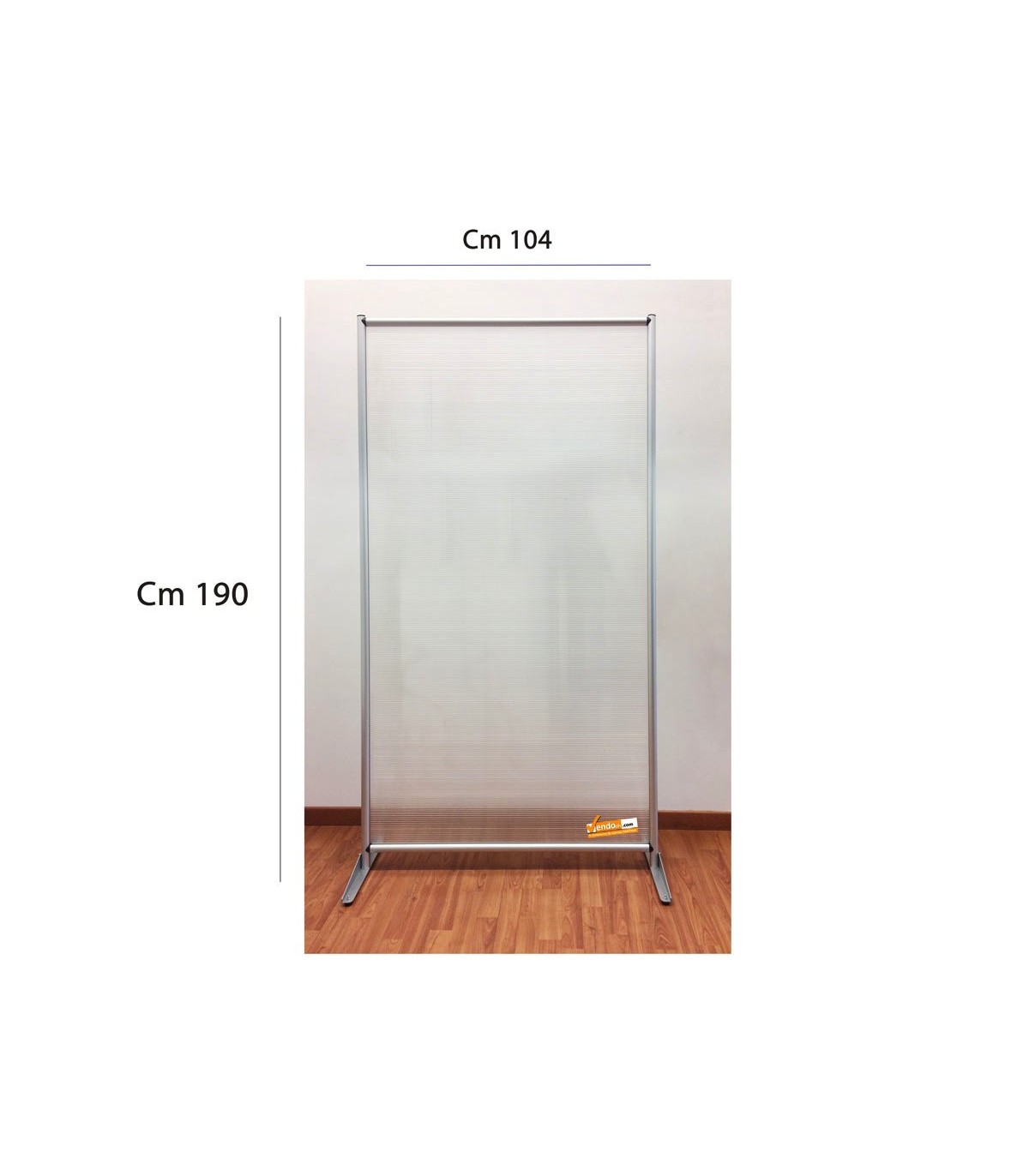 PARETE DIVISORIA IN POLICARBONATO TRASPARENTE UFFICIO STUDIO NEGOZIO WHL800N