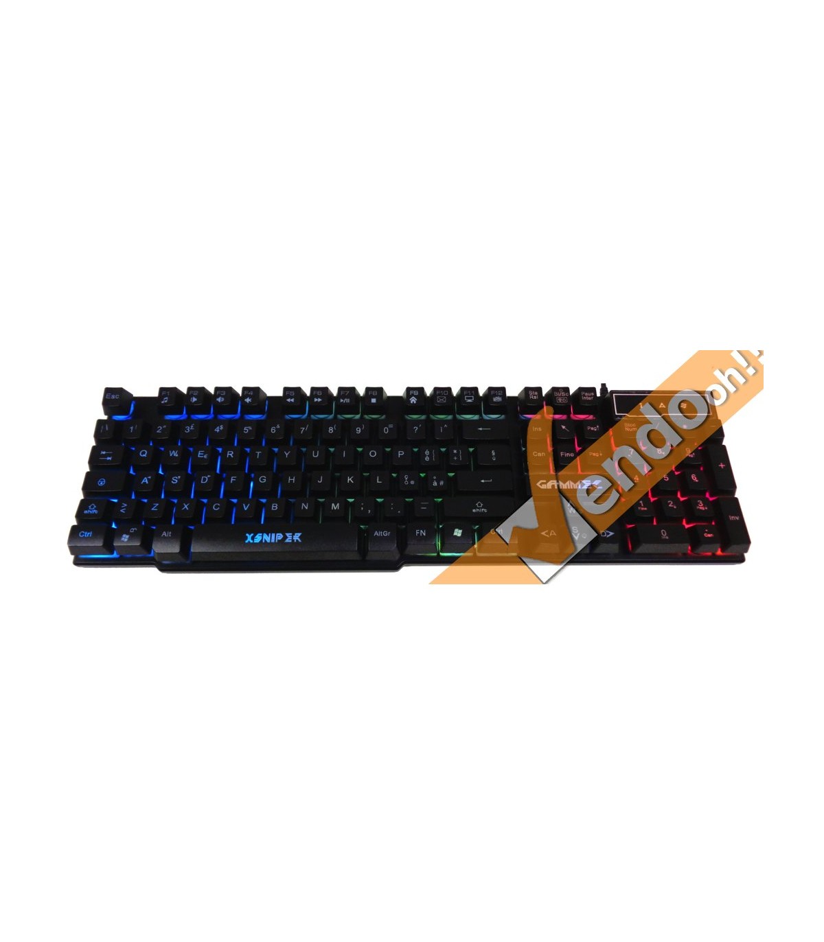 TASTIERA GAMING GAMMEC XSNIPER BACKLIGHT 3 COLORI