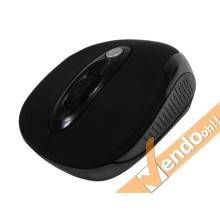 MOUSE MAUSE WIRELESS SENZA FILO 6 TASTI COLORATO NERO GOMMATO PUNTATORE OTTICO