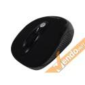 MOUSE MAUSE WIRELESS SENZA FILO 6 TASTI COLORATO NERO GOMMATO PUNTATORE LASER