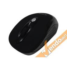 MOUSE MAUSE WIRELESS SENZA FILO 6 TASTI COLORATO NERO GOMMATO PUNTATORE OTTICO