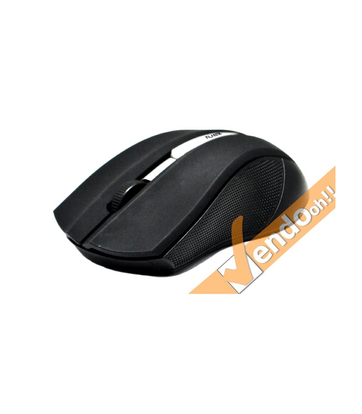 MOUSE MAUSE WIRELESS SENZA FILO 6 TASTI COLORATO NERO GOMMATO PUNTATORE OTTICO