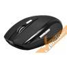 MOUSE MAUSE WIRELESS SENZA FILO 6 TASTI COLORATO NERO GOMMATO PUNTATORE LASER
