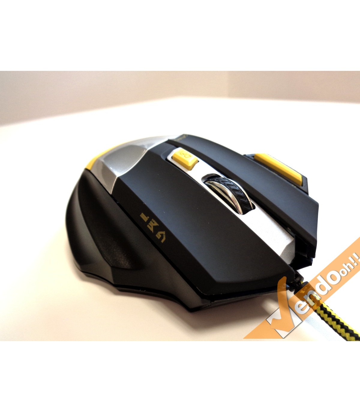 MOUSE USB A FILO LASER GAMING COMPUTER PC GAME 800 1600 2400 3200 DPI 7 TASTI