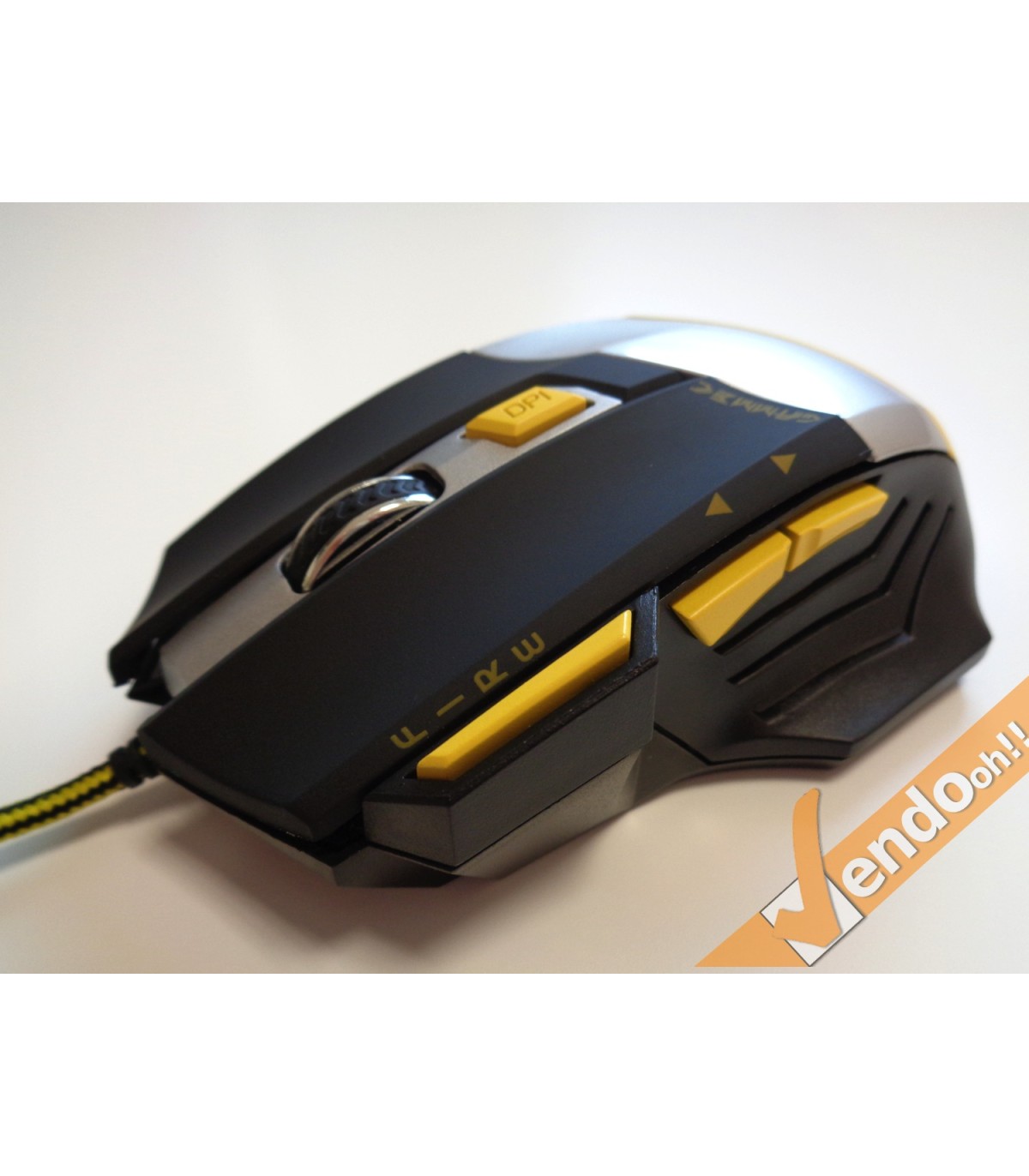 MOUSE USB A FILO LASER GAMING COMPUTER PC GAME 800 1600 2400 3200 DPI 7 TASTI