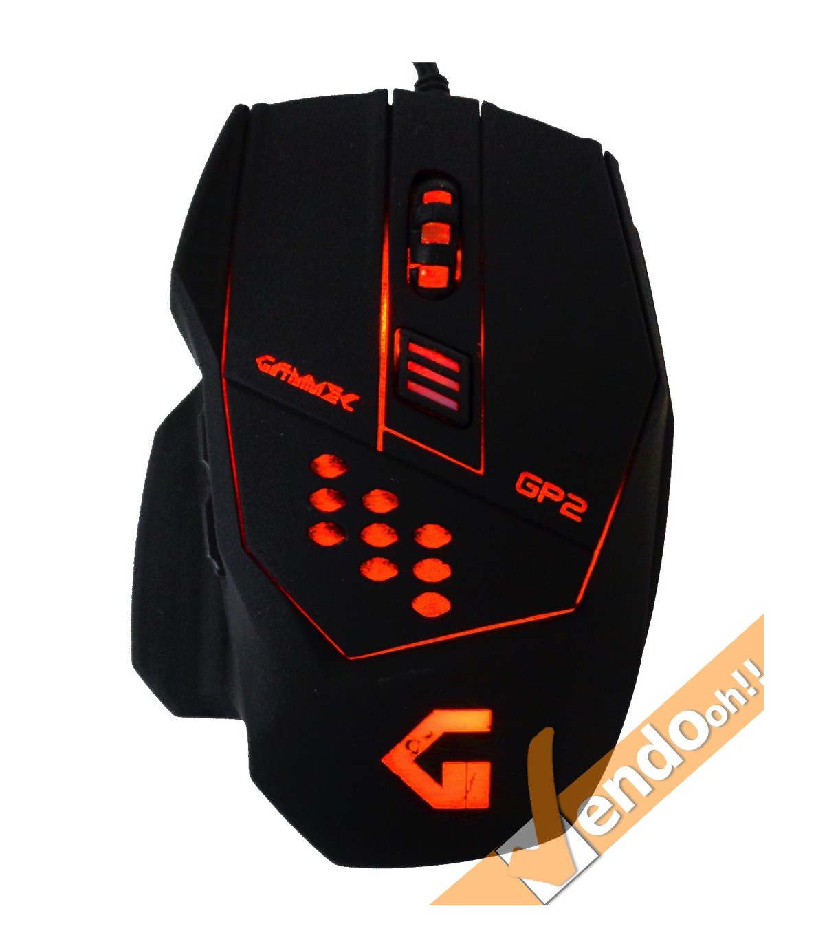 MOUSE USB A FILO LASER GAMING COMPUTER PC GAME 800 1600 2400 3200 DPI 7 TASTI