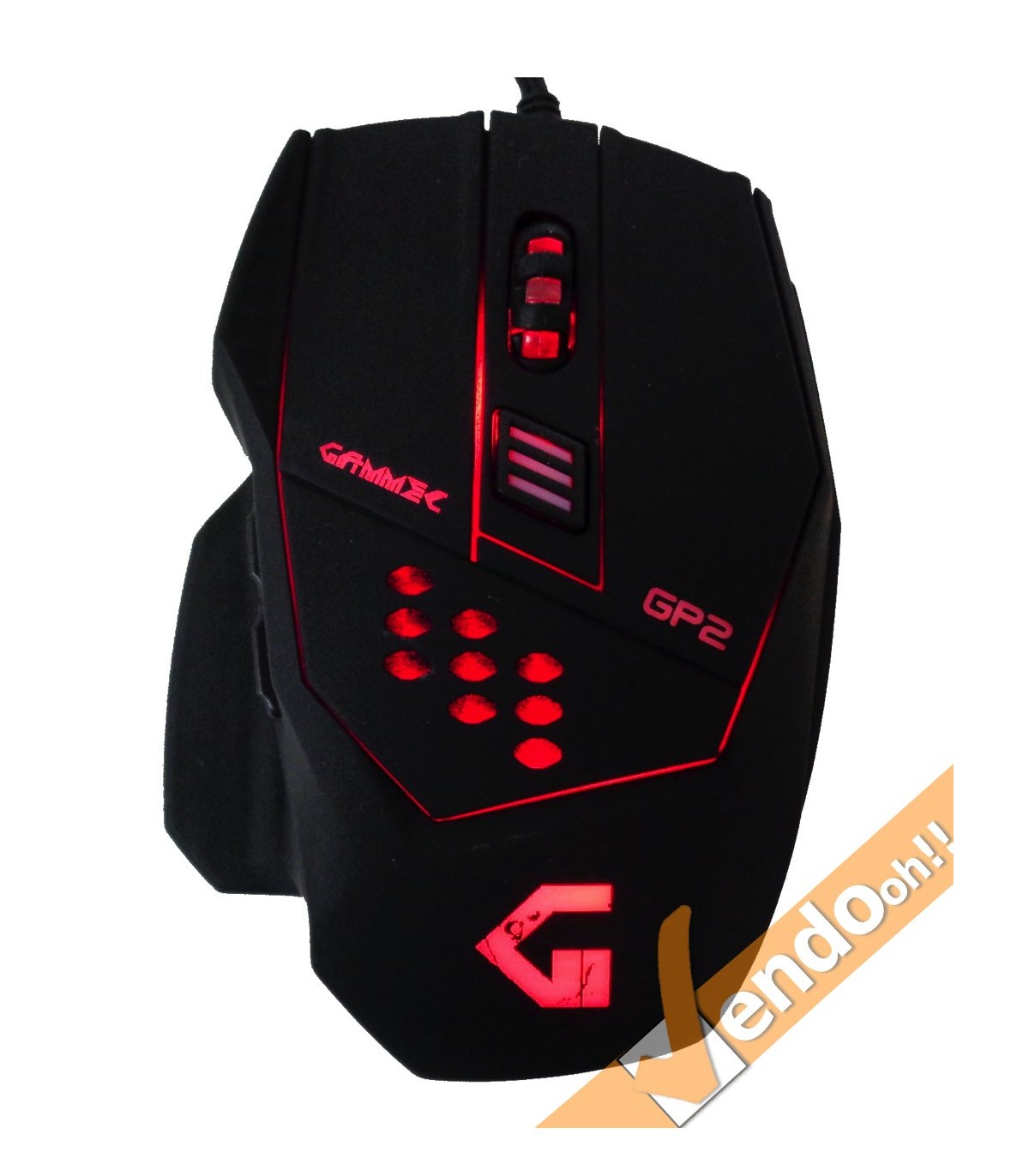 MOUSE USB A FILO LASER GAMING COMPUTER PC GAME 800 1600 2400 3200 DPI 7 TASTI