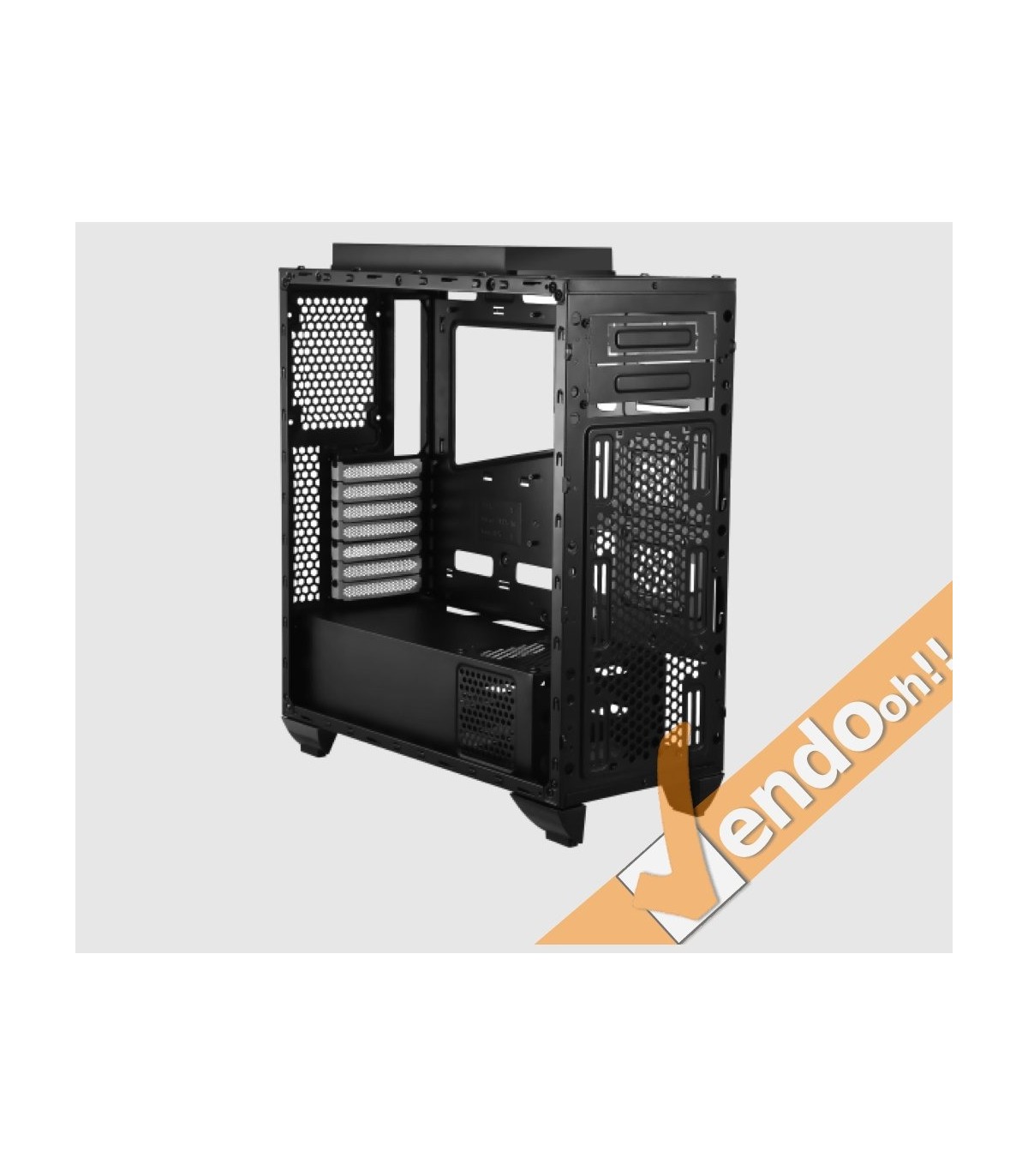 CASE COMPUTER PC GAMING ATX IN METALLO GABBIA LIQUID COOLER INTEGRATA CARD READER