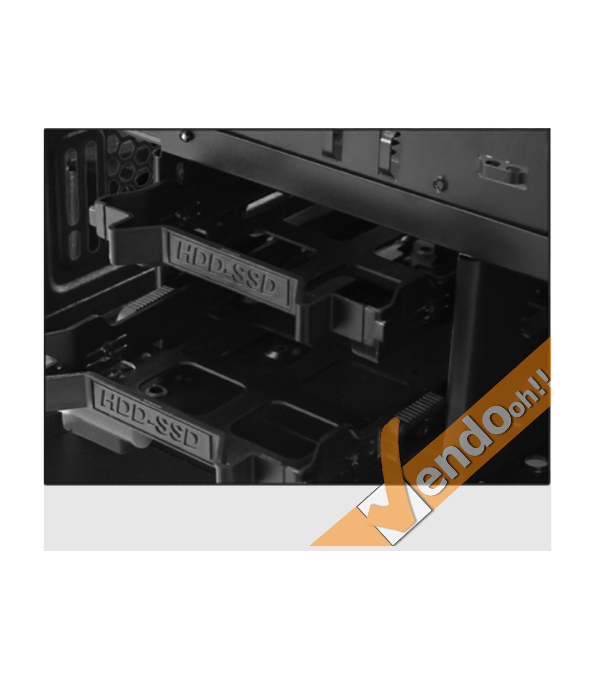 CASE COMPUTER PC GAMING ATX IN METALLO GABBIA LIQUID COOLER INTEGRATA CARD READER