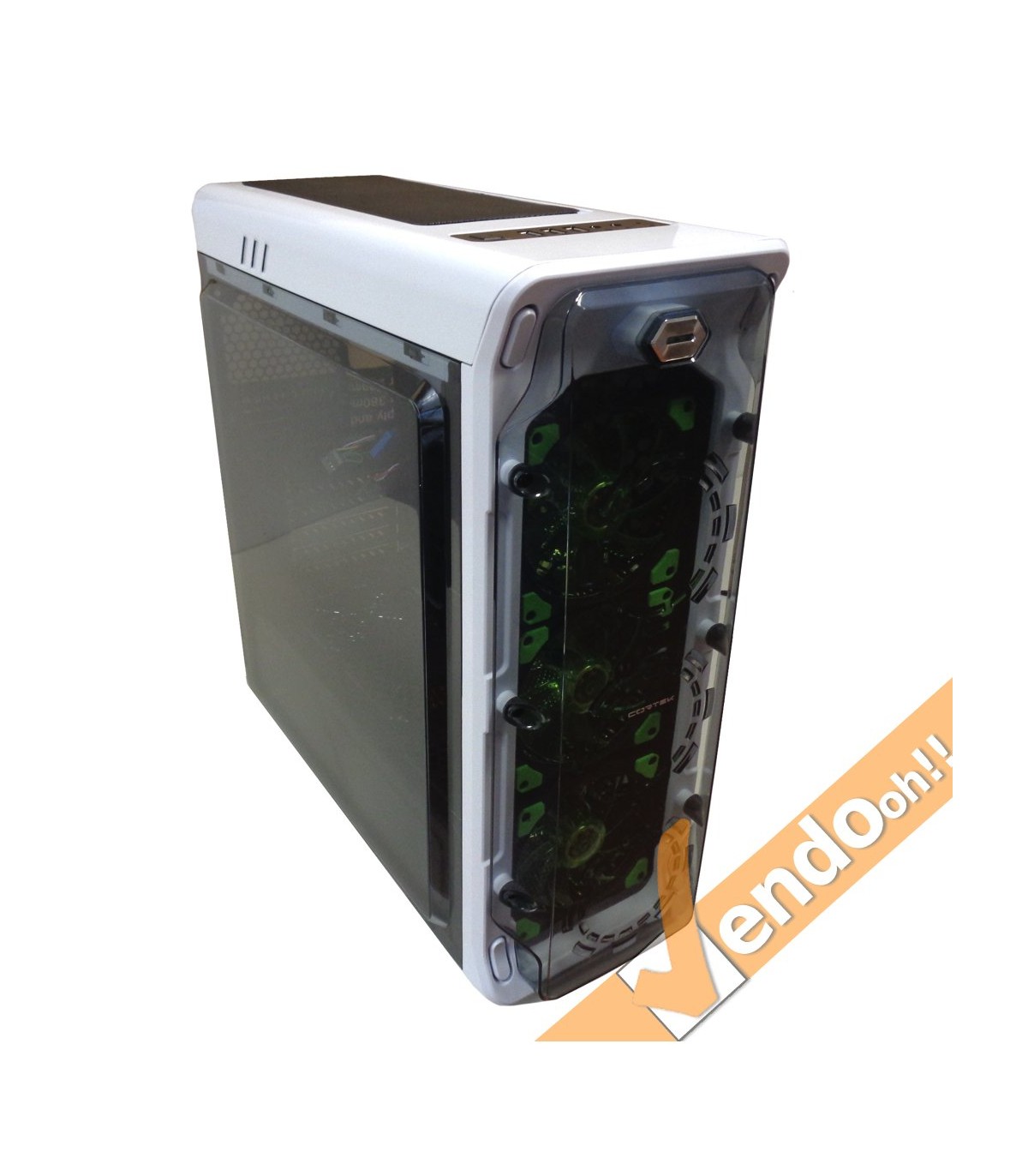 CASE COMPUTER PC GAMING ATX IN METALLO GABBIA LIQUID COOLER INTEGRATA usb 3.0 2.0