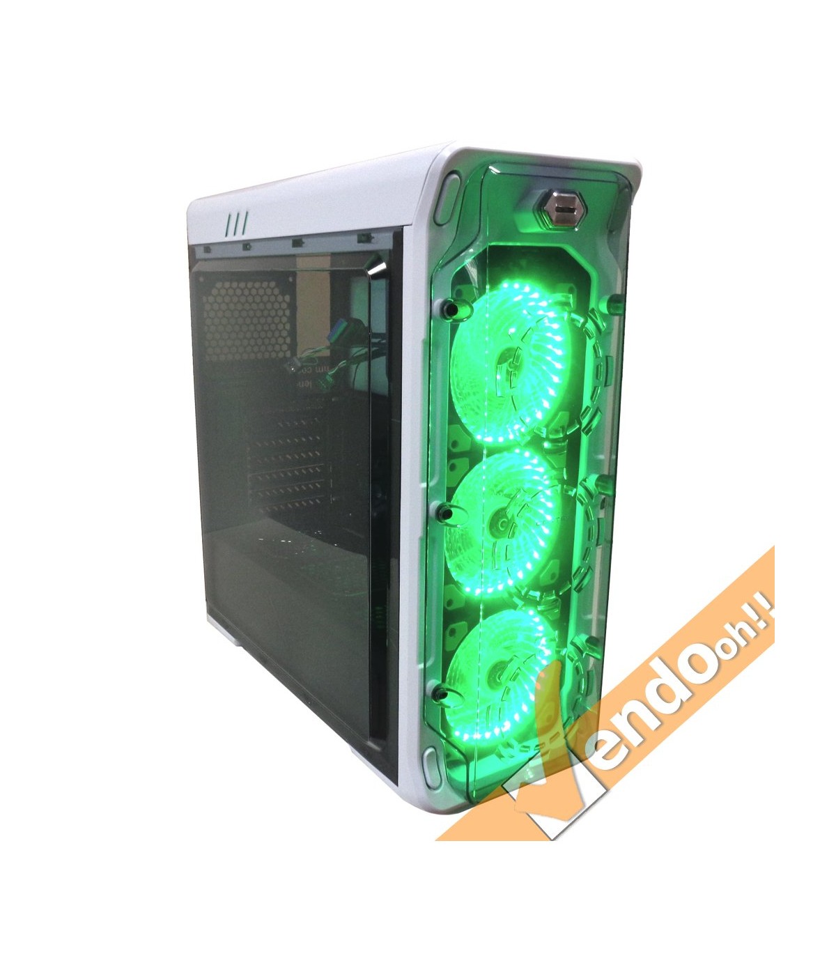 CASE COMPUTER PC GAMING ATX IN METALLO GABBIA LIQUID COOLER INTEGRATA usb 3.0 2.0