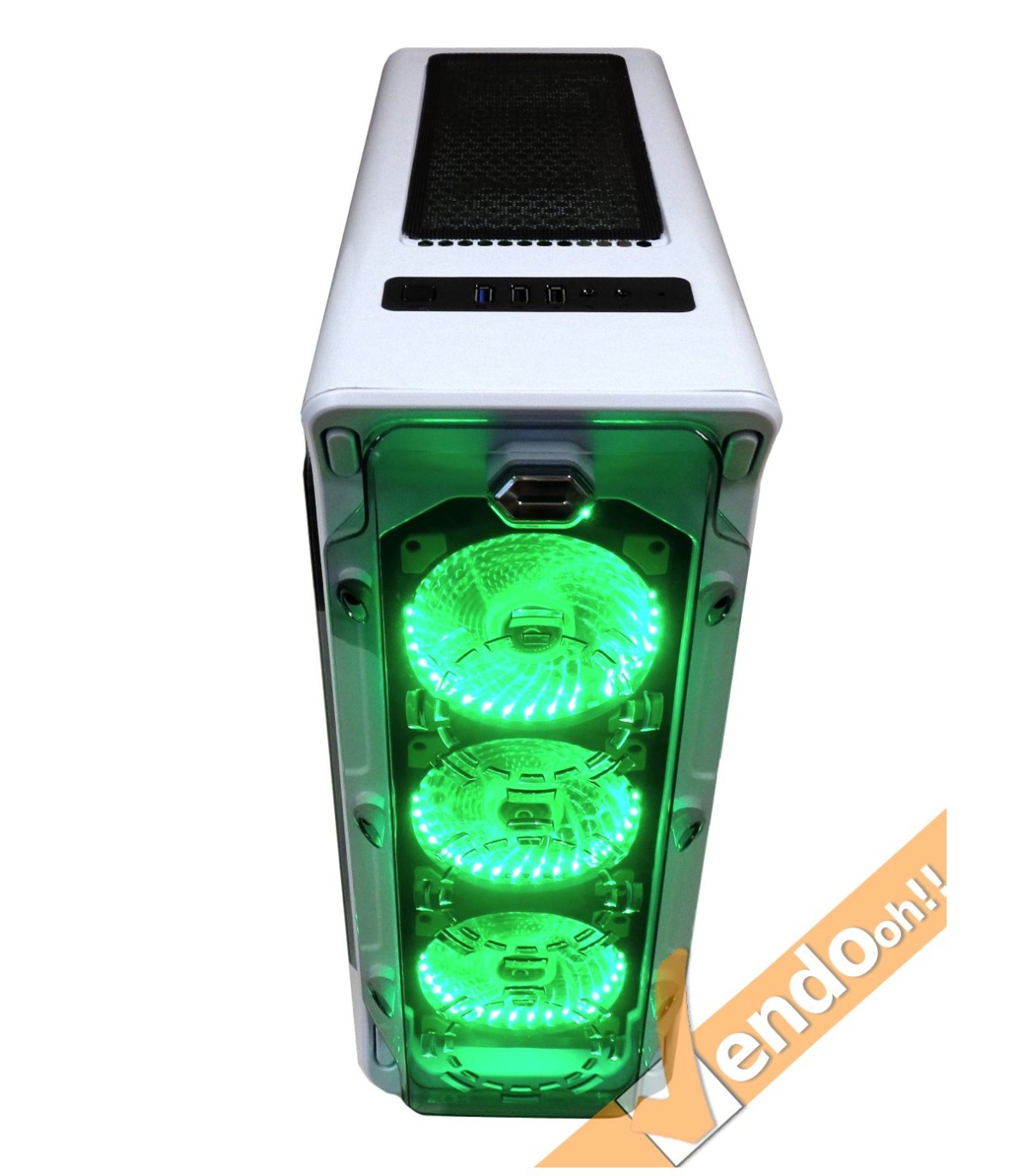 CASE COMPUTER PC GAMING ATX IN METALLO GABBIA LIQUID COOLER INTEGRATA usb 3.0 2.0