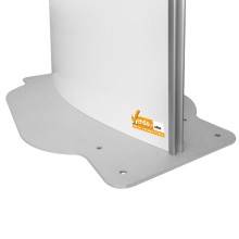 TOTEM PUBBLICITARIO BIFACCIALE ESPOSITORE DA TERRA COMUNICAZIONI H 250 L 90 CM