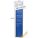 TOTEM PUBBLICITARIO BIFACCIALE DA TERRA DA INTERNO CERTIFICATO H 180 L 42 CM