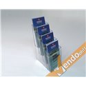 ESPOSITORE PORTA DEPLIANT DA APPENDERE A MURO PARETE 4 TASCHE 1/3 DI A4 PDP402