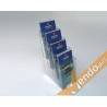 ESPOSITORE PORTA DEPLIANT DA APPENDERE A MURO PARETE 4 TASCHE 1/3 DI A4 PDP402