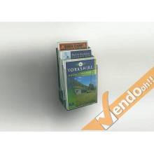 PORTA DEPLIANT DEPLIAN DA PARETE SCRIVANIA F.TO A4 3 TASCHE VERTICALE PDP300