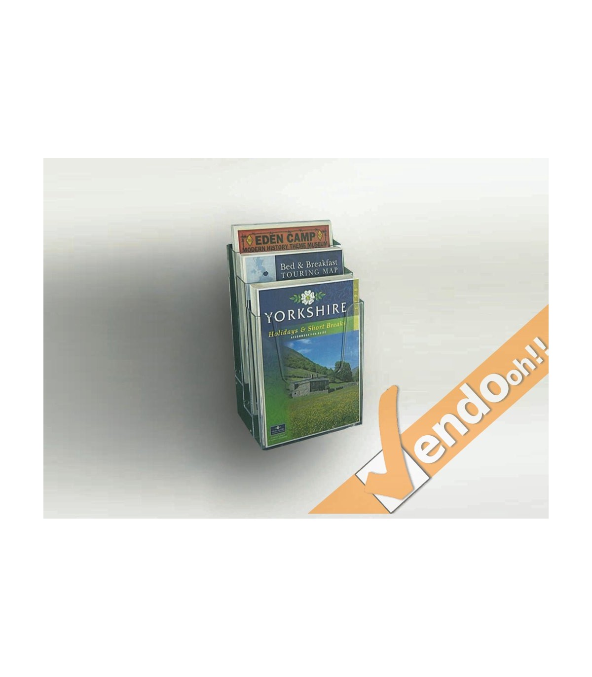 PORTA DEPLIANT DEPLIAN DA PARETE SCRIVANIA F.TO A4 3 TASCHE VERTICALE PDP300