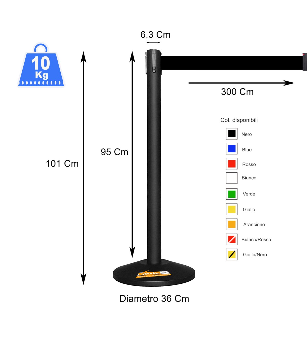 COLONNA COLONNINA NASTRO NERO TEATRO AEROPORTO SEGNA PERCORSO DELIMITA AREA