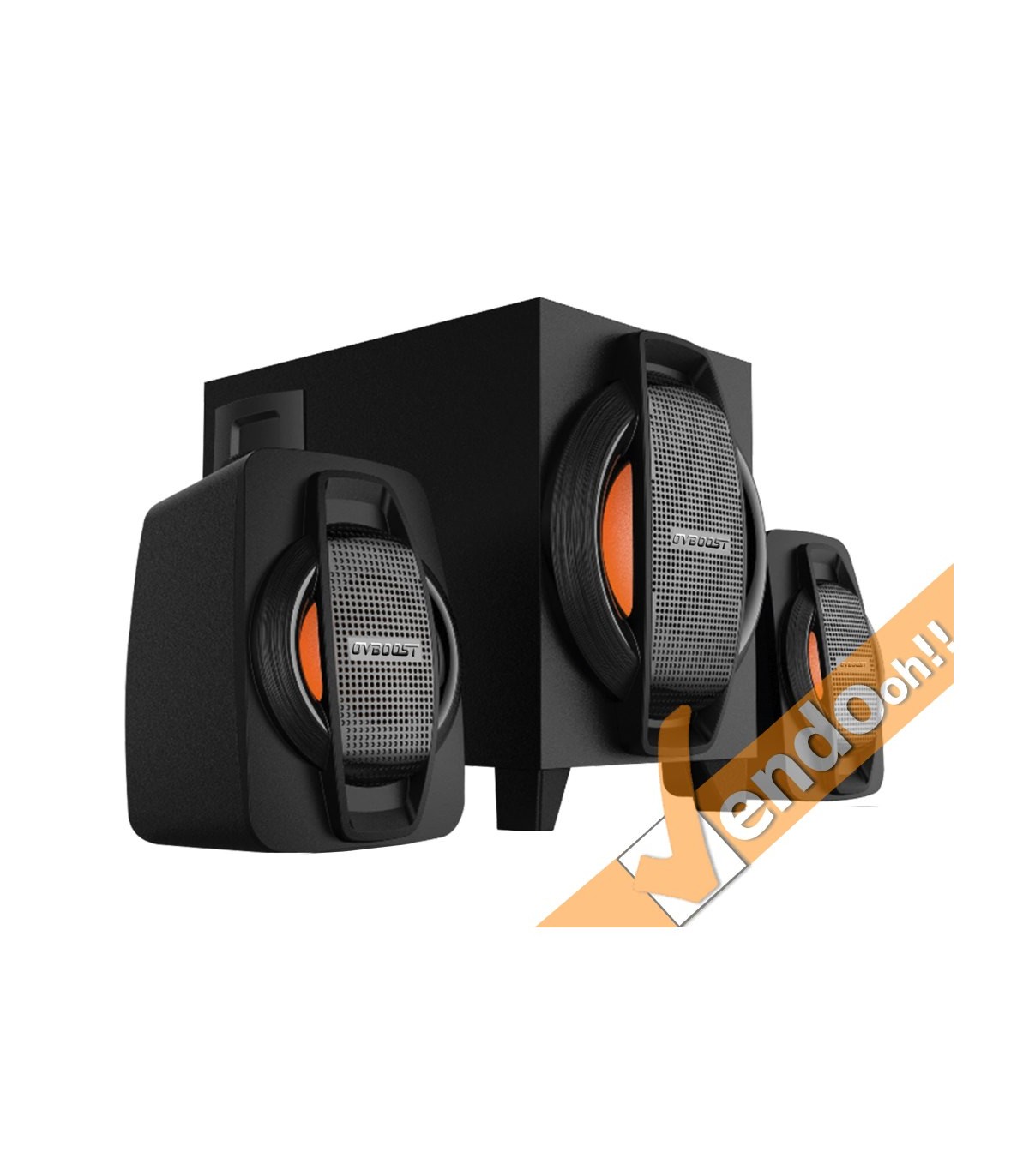 SISTEMA AUDIO 3 CASSE CON SUBWOOFER SPEAKER COMPUTER PC PORTATILE MAC WINDOWS