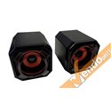 COPPIA DI CASSE USB CONTROLLO VOLUME SPEAKER COMPUTER PC PORTATILE MAC WINDOWS