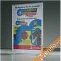 ESPOSITORE A5 PORTA AVVISI PORTA FOTO CON BASE TAVOLO UFFICIO SCRIVANIA PAB105