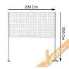 PANNELLO IN RETE METALLICA PARETE MOBILE IN GRIGLIA MOSTRE MUSEO GALLERIA ESPOSIZIONI 200X200 CM