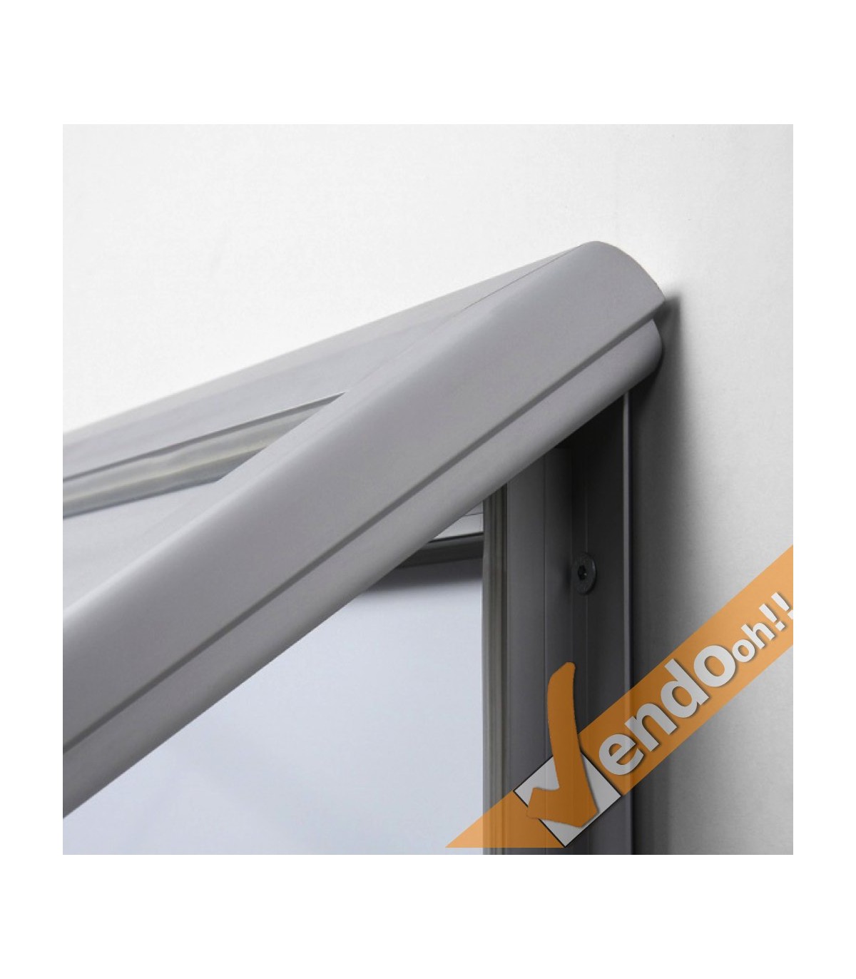 BACHECA ESPOSITORE PUBBLICITARIO PER ESTERNI APERTURA A RIBALTA VETRO TEMPRATO