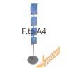 ESPOSITORE PUBBLICITARIO FORMATO A4 DA PAVIMENTO PORTA DEPLIANT LOCANDINE EASY01