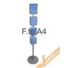 PORTA DEPLIANT LOCANDINE FORMATO A4 ESPOSITORE DA PAVIMENTO AUTOPORTANTE EASY011