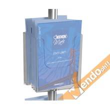 ESPOSITORE PUBBLICITARIO A4 DA PAVIMENTO PORTA DEPLIANT LOCANDINE BROCHURE SLV05