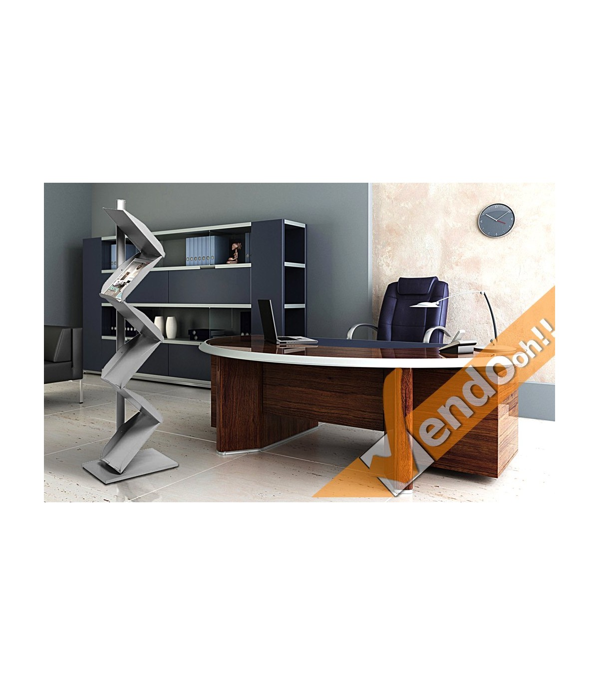 ESPOSITORE PUBBLICITARIO A4 DA PAVIMENTO PORTA DEPLIANT LOCANDINE BROCHURE SLV06