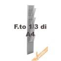 PORTA DEPLIANT FORMATO 1/3 DI A4 DA PARETE ESPOSITORE PUBLICITARIO META003A
