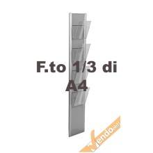 ESPOSITORE PUBBLICITARIO A4 DA PAVIMENTO PORTA DEPLIANT LOCANDINE BROCHURE SLV06