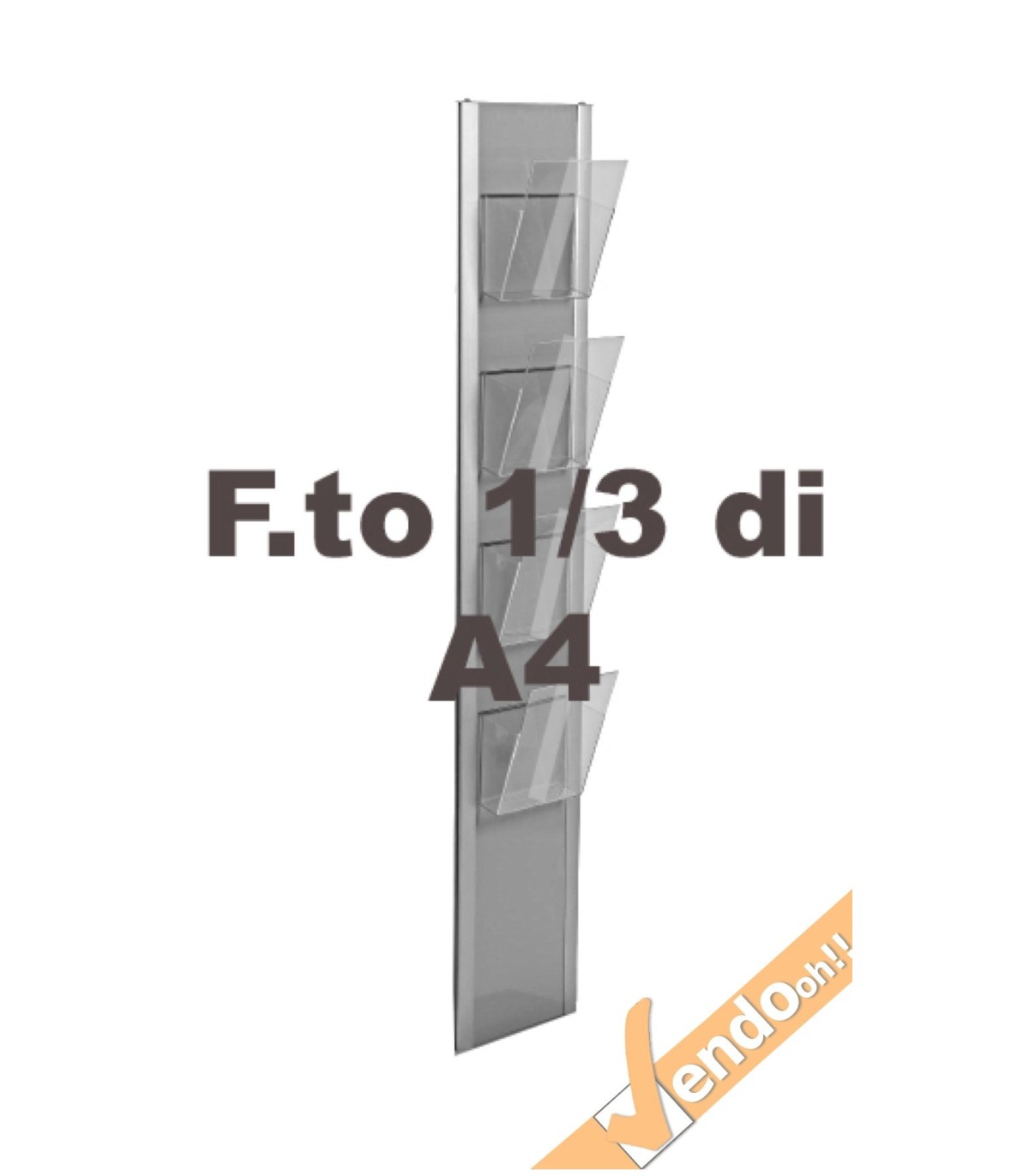 ESPOSITORE PUBBLICITARIO A4 DA PAVIMENTO PORTA DEPLIANT LOCANDINE BROCHURE SLV05