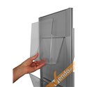 PORTA DEPLIANT FORMATO FOGLIO A4 DA PARETE MURO ESPOSITORE PUBBLICITARIO META003