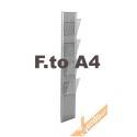 ESPOSITORE PUBBLICITARIO A4 DA PAVIMENTO PORTA DEPLIANT LOCANDINE BROCHURE SLV05