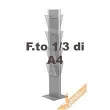 ESPOSITORE PUBBLICITARIO A4 DA PAVIMENTO PORTA DEPLIANT LOCANDINE BROCHURE SLV06