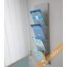 ESPOSITORE DA PARETE FORMATO FOLGIO A4 PORTA DEPLIANT LOCANDINE 4 TASCHE META021