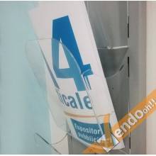 ESPOSITORE PUBBLICITARIO A4 DA PAVIMENTO PORTA DEPLIANT LOCANDINE BROCHURE SLV06