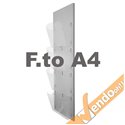 ESPOSITORE PUBBLICITARIO A4 DA PAVIMENTO PORTA DEPLIANT LOCANDINE BROCHURE SLV06
