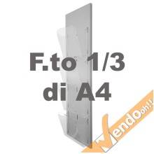 ESPOSITORE PUBBLICITARIO A4 DA PAVIMENTO PORTA DEPLIANT LOCANDINE BROCHURE SLV06