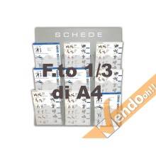 ESPOSITORE PUBBLICITARIO A4 DA PAVIMENTO PORTA DEPLIANT LOCANDINE BROCHURE SLV06