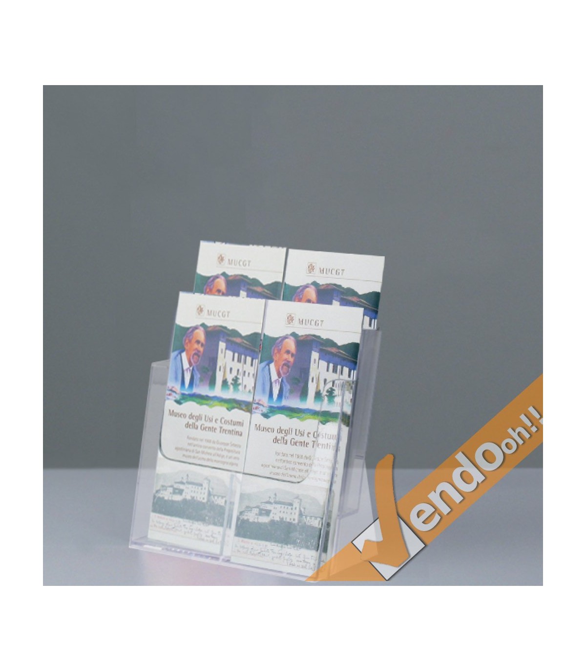 ESPOSITORE PORTA DEPLIANT PUBBLICITA' DA BANCO UFFICIO SCRIVANIA NEGOZIO PDB202