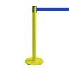 COLONNINA GIALLA A NASTRO BLU SEGNA PERCORSO BASE PIATTA ANTI INCIAMPO