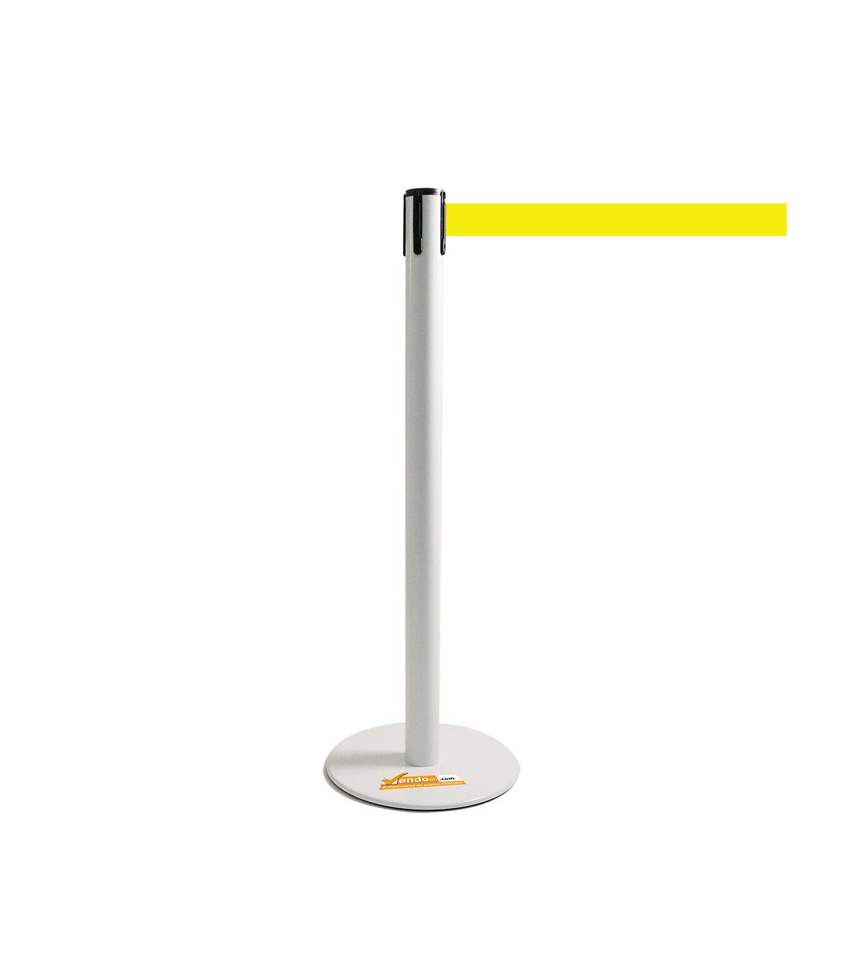 COLONNINA BIANCA A NASTRO MULTICOLORE SEGNA PERCORSO BASE PIATTA ANTI INCIAMPO