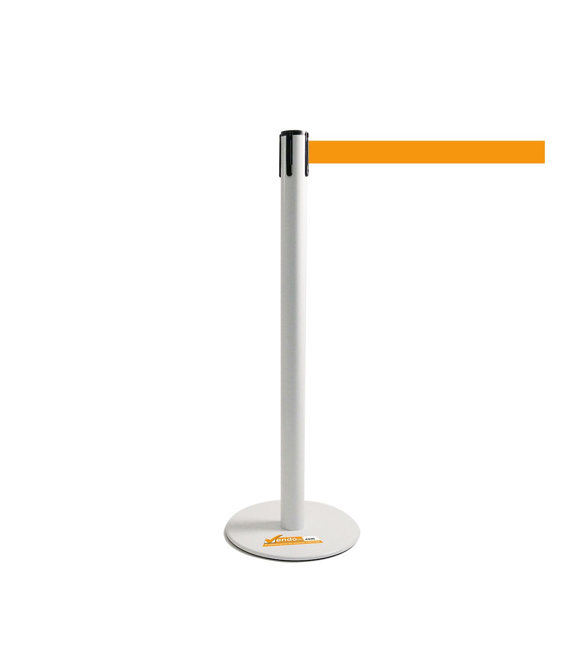 COLONNINA BIANCA A NASTRO MULTICOLORE SEGNA PERCORSO BASE PIATTA ANTI INCIAMPO