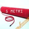 CORDINO CORDONCINO CORDA ELASTICA DIAMETRO 5MM LUNGHEZZA 5 METRI ROSSA MUSE003